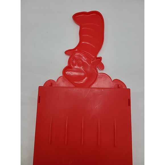 Vintage Dr. Seuss “Cat in the Hat”Book Shelf Holder Plastic Storage Folding Rack - Picture 14 of 15